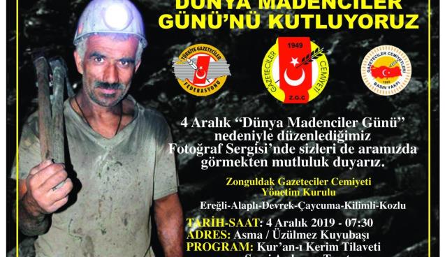 Dünya Madenciler Gününde ZGC'den anlamlı sergi