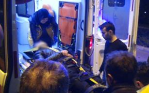 Yayaya çarpmamak için motoru devirdi…