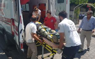 dengesini kaybederek düşen işçi yaralandı