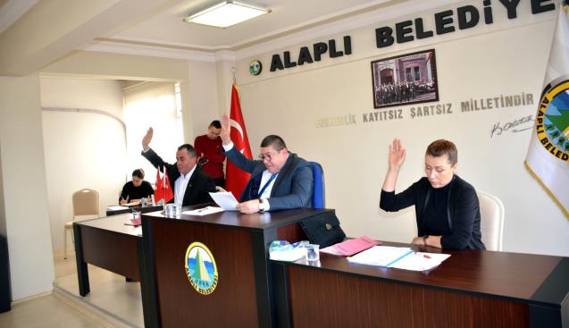 ALAPLI BELEDİYE MECLİS TOPLANTISI YAPILDI...