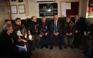 Şoför esnafının sorunlarını dinledi..