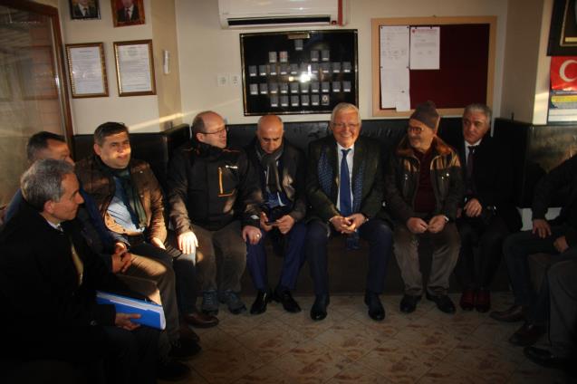 Şoför esnafının sorunlarını dinledi..