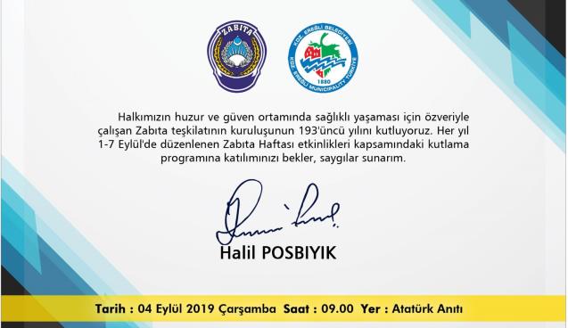 ZABITA HAFTASI KUTLANIYOR