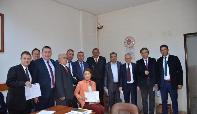 Rekor kıran Başkan Tekin MAZBATASINI aldı....