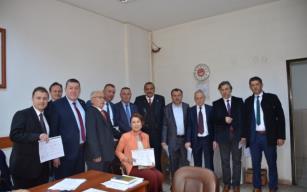 Rekor kıran Başkan Tekin MAZBATASINI aldı....