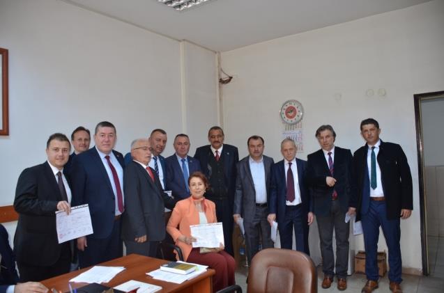 Rekor kıran Başkan Tekin MAZBATASINI aldı....