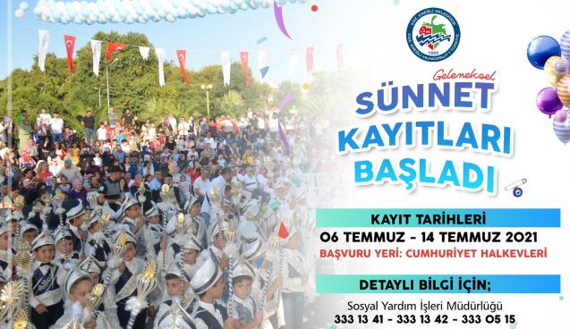 KDZ. EREĞLİ BELEDİYESİ SÜNNET ŞÖLENİ KAYITLARI BAŞLADI