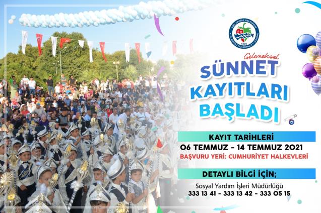 KDZ. EREĞLİ BELEDİYESİ SÜNNET ŞÖLENİ KAYITLARI BAŞLADI