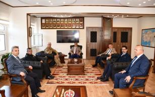 Vali Gürel'den Albay Başkök'e ziyaret