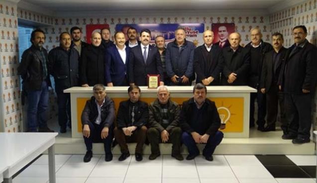 Köy muhtarları Çakır’a teşekkür etti..