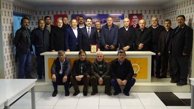 Köy muhtarları Çakır’a teşekkür etti..