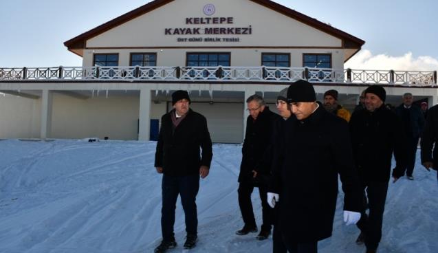 Vali Gürel, Keltepe Kayak Merkezini inceledi