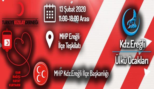 ÜLKÜ OCAKALRINDAN KAN BAĞIŞINA DAVET