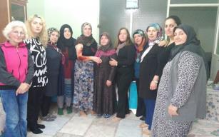Koca şiddetine maruz kalan kadına destek ziyareti