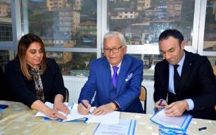 Belediyede sözleşme imzalandı...