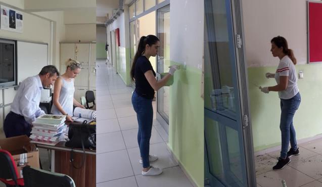 Ormanlı Belediyesi okulların bakımlarını yapıyor