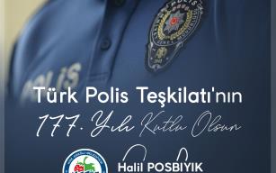 Posbıyık polis teşkilatını kutladı.