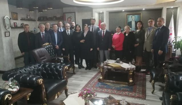 CHP'LİLER KAYMAKAMA GİTTİLER  CHP Kdz.Ereğli İlçe Başkanı 