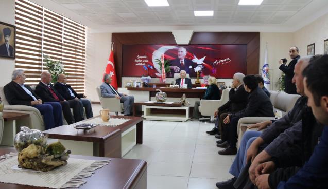 MUHTARLAR, BAŞKAN POSBIYIK’I ZİYARET ETTİ