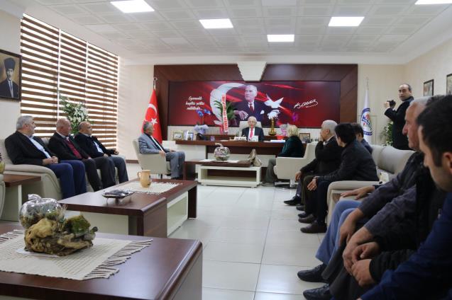 MUHTARLAR, BAŞKAN POSBIYIK’I ZİYARET ETTİ