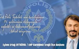 Eylem Ertuğrul Polis Haftasını kutladı 