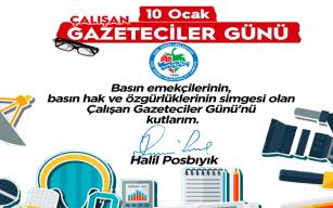POSBIYIK, GAZETECİLER GÜNÜ’NÜ KUTLADI