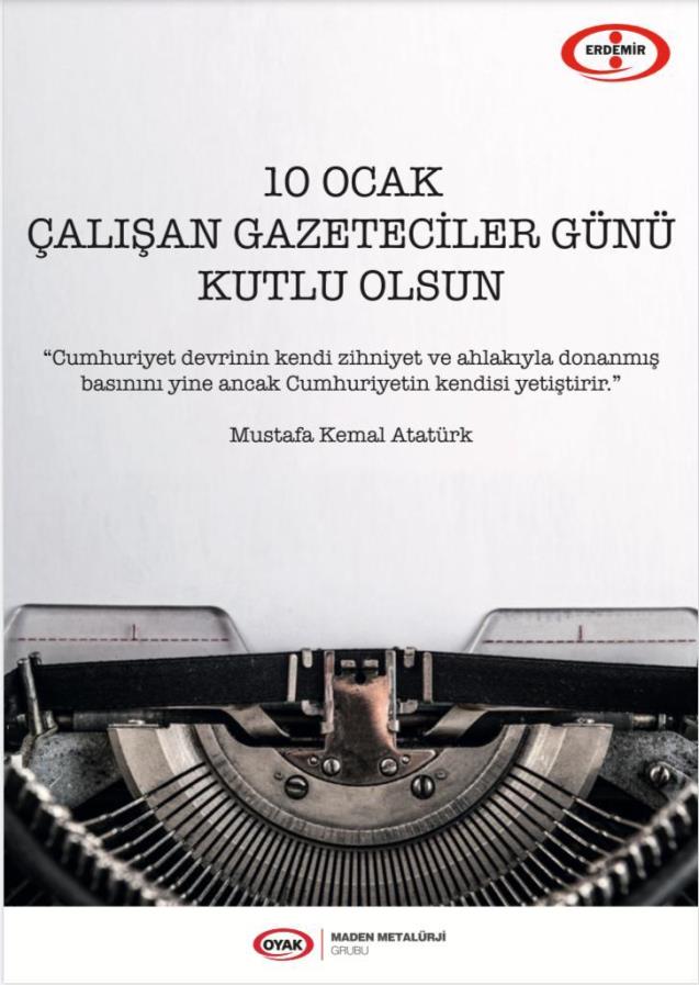 ERDEMİR gazetecilerin gününü kutladı..