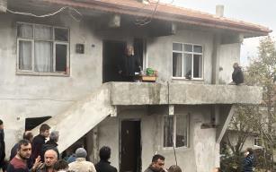 Sobadan çıkan yangın ekiplerin müdahalesiyle söndürüldü