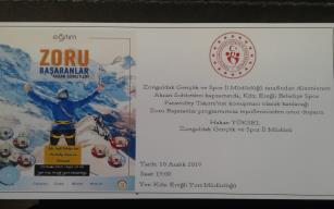 Zonguldak gençlik ve Spor İl müdürlüğü tarafından düzenlenen