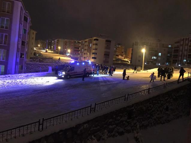 Kar eğlencesi hastanede bitti