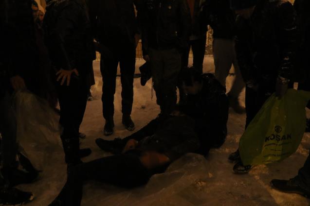 Kar eğlencesi hastanede bitti