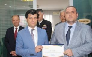 Çebi Grup CEO'su Yasin Hamzaçebi'ye Teşekkür Belgesi.